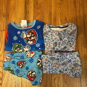 Holiday themed Pajama Sets -Super Mario and Vineyard Vines